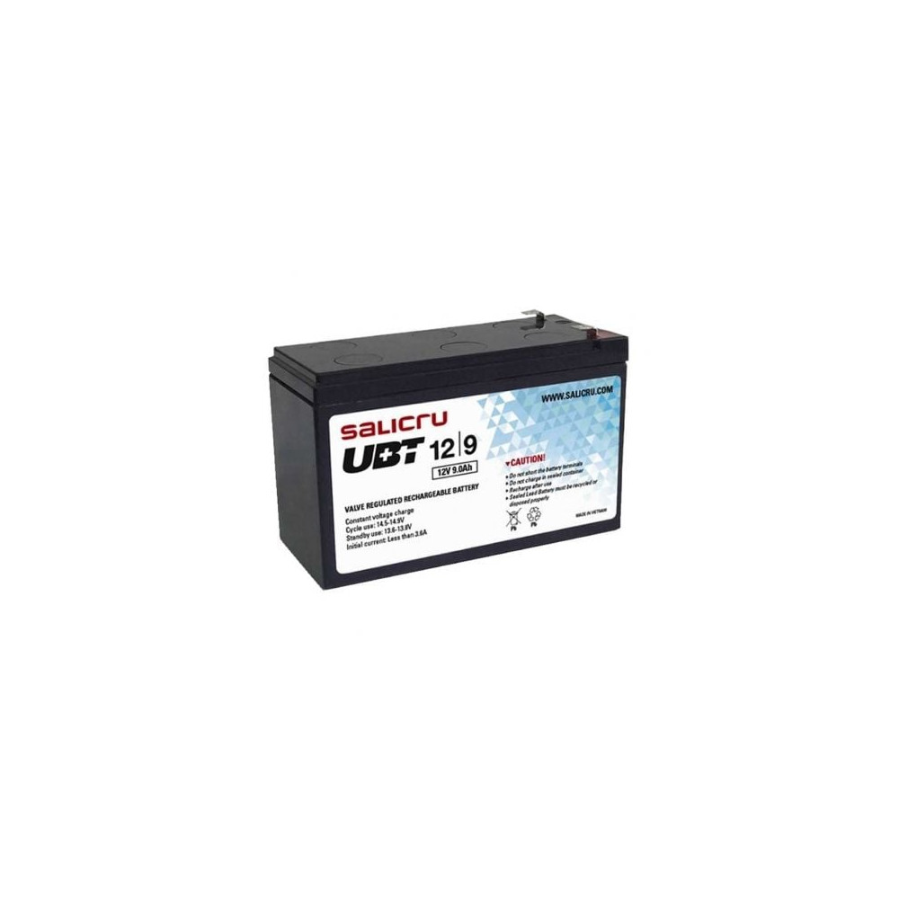 Batería Salicru UBT 12/9 compatible con SAI Salicru según especificaciones | Accesorios
