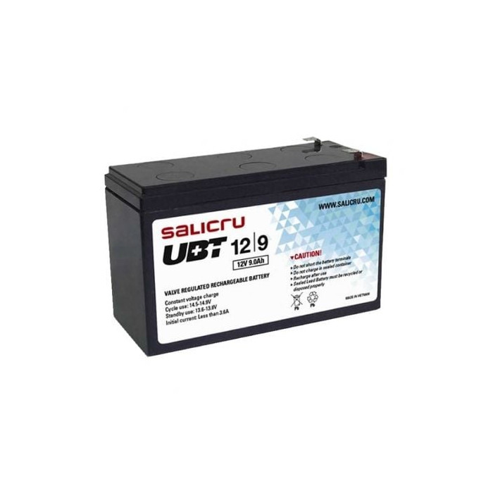 Batería Salicru UBT 12/9 compatible con SAI Salicru según especificaciones | Accesorios