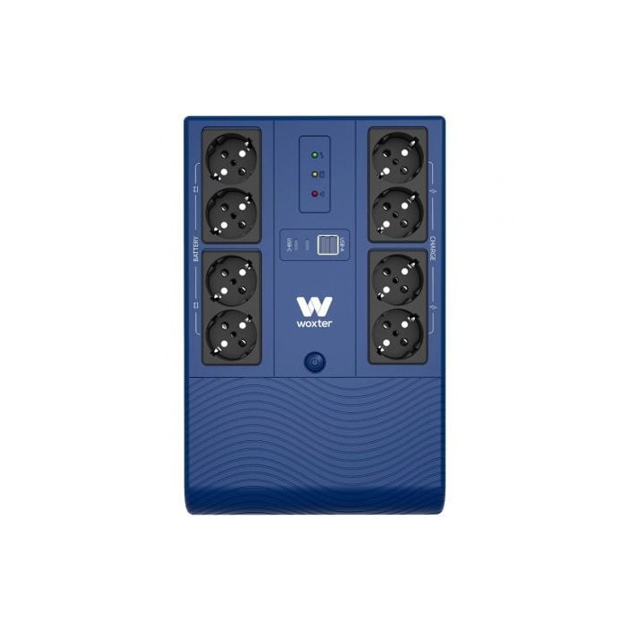 SAI Línea Interactiva Woxter Multibase UPS 800 VA/ 800VA-480W/ 8 Salidas/ Formato Torre | SAI
