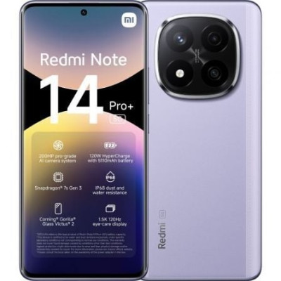 Smartphone Xiaomi Redmi Note 14 Pro+ 12GB/ 512GB/ 6.67'/ 5G/ Púrpura | Smartphones