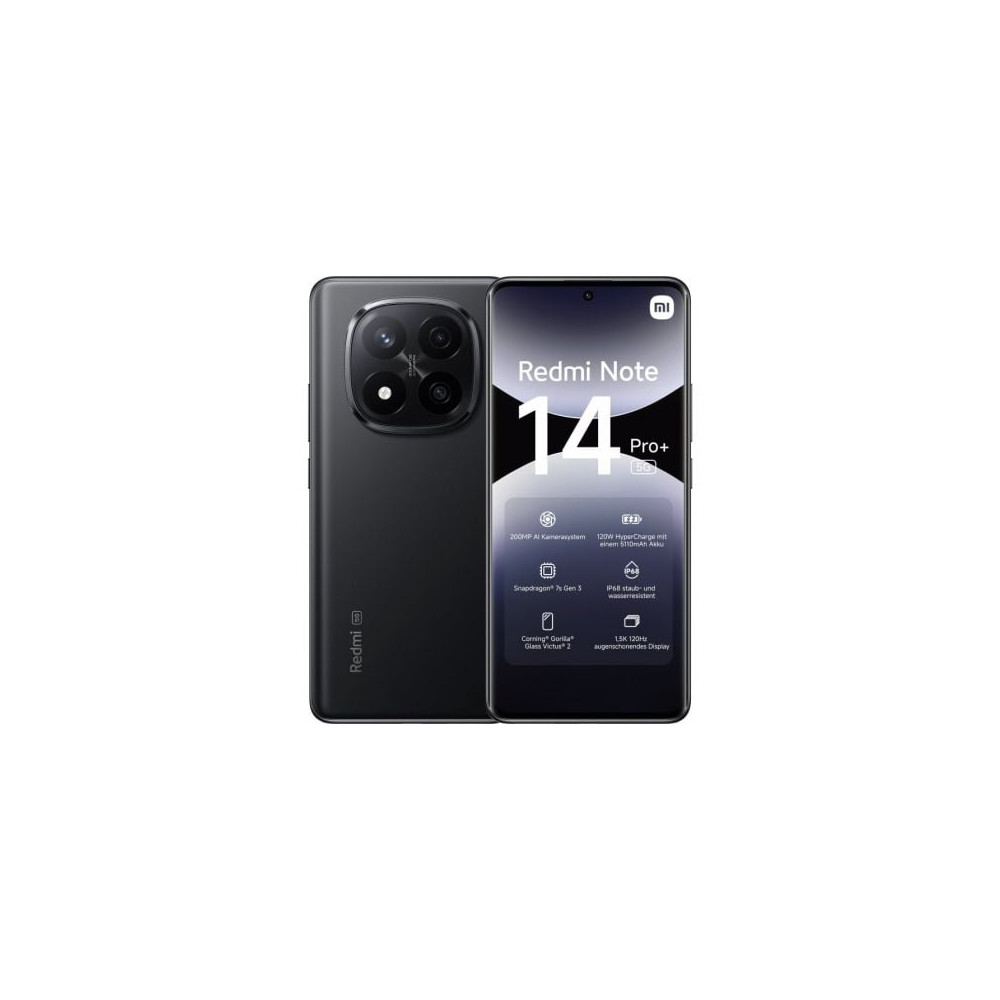 Smartphone Xiaomi Redmi Note 14 Pro+ 12GB/ 512GB/ 6.67'/ 5G/ Negro | Smartphones