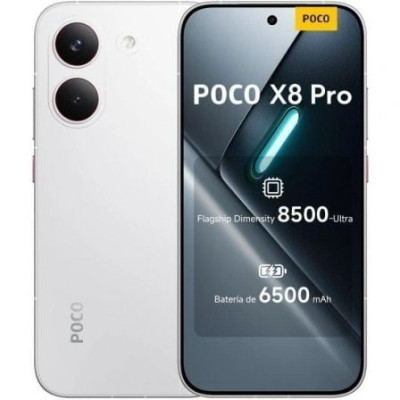 Smartphone Xiaomi POCO X8 Pro 8GB/ 512GB/ 6.59'/ 5G/ Blanco | Smartphones