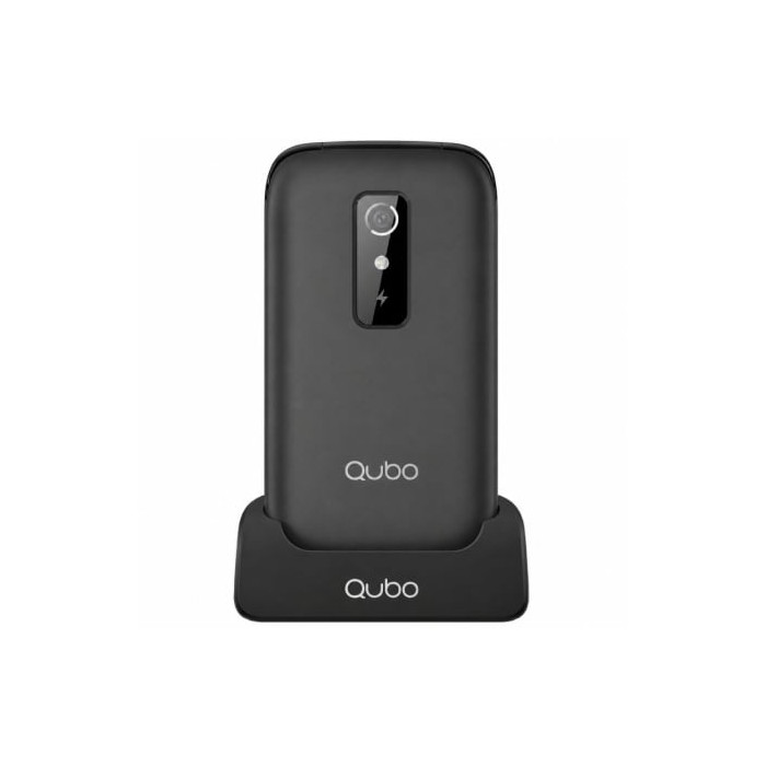 Teléfono Móvil Qubo P-220BKC 4G para Personas Mayores/ Negro | Básicos