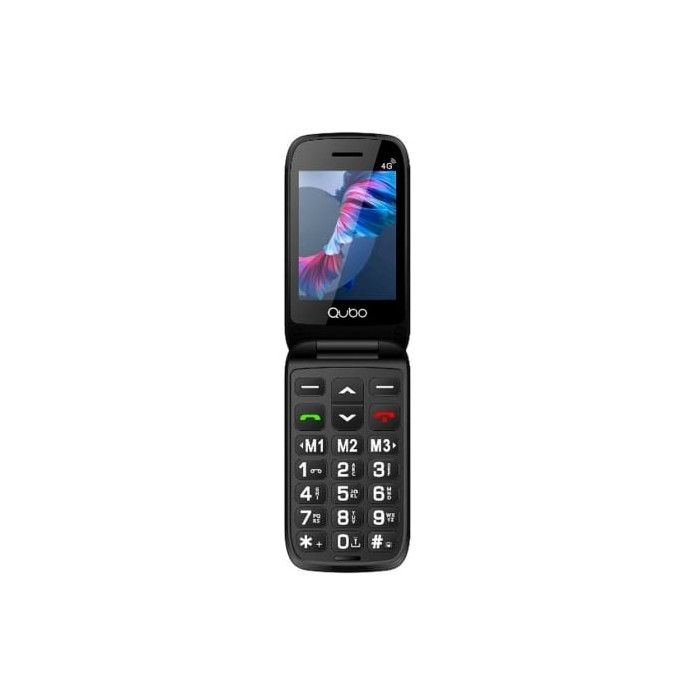 Teléfono Móvil Qubo P-221RD 4G para Personas Mayores/ Rojo | Básicos