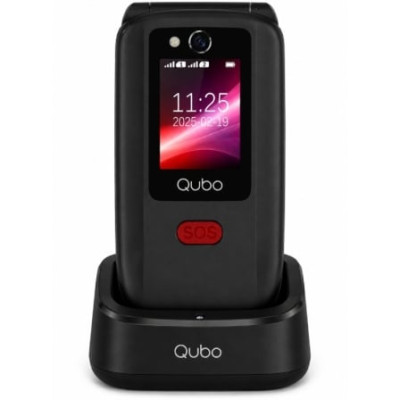 Teléfono Móvil Qubo X-D340CB 4G para Personas Mayores/ Negro | Básicos