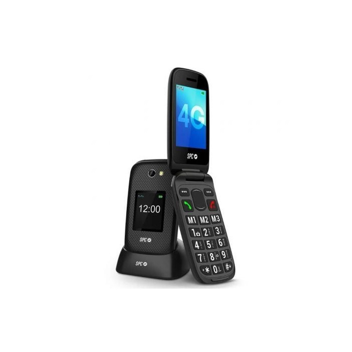 Teléfono Móvil SPC Harmony 2 4G para Personas Mayores/ Negro | Básicos