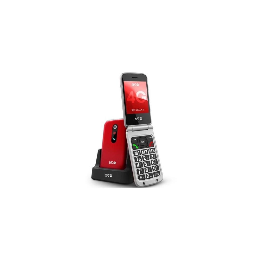 Teléfono Móvil SPC Stella 3 para Personas Mayores/ 4G/ Rojo | Básicos