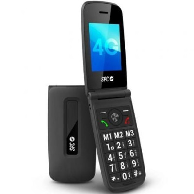 Teléfono Móvil SPC Titan 2 para Personas Mayores/ 4G/ Negro | Básicos