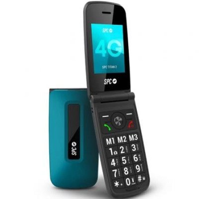 Teléfono Móvil SPC Titan 2 para Personas Mayores/ 4G/ Azul | Básicos