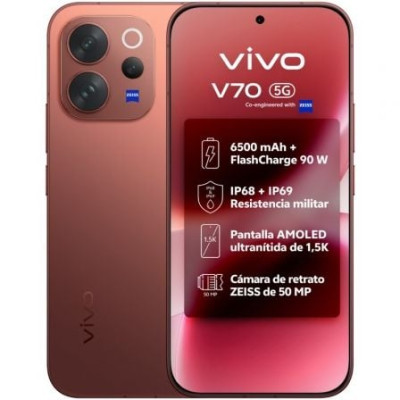 Smartphone Vivo V70 8GB/ 512GB/ 6.59'/ 5G/ Marrón | Smartphones