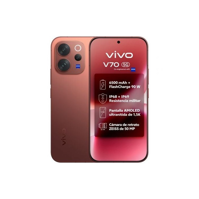 Smartphone Vivo V70 8GB/ 512GB/ 6.59'/ 5G/ Marrón | Smartphones
