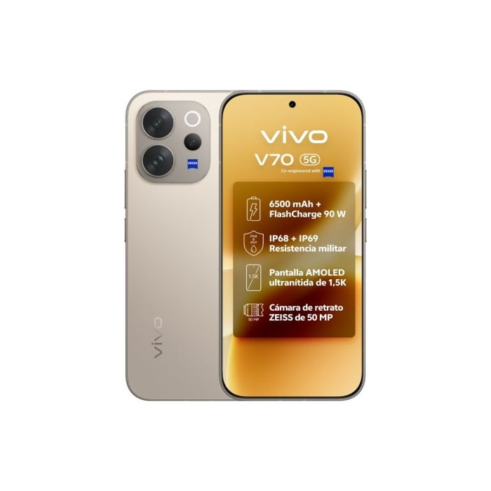 Smartphone Vivo V70 8GB/ 512GB/ 6.59'/ 5G/ Gris | Smartphones