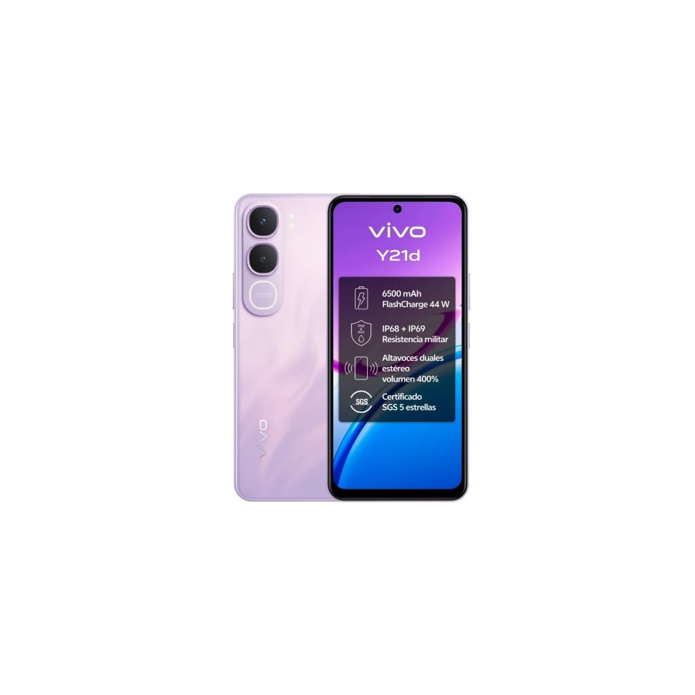 Smartphone Vivo Y21d 4GB/ 128GB/ 6.68'/ Púrpura | Smartphones
