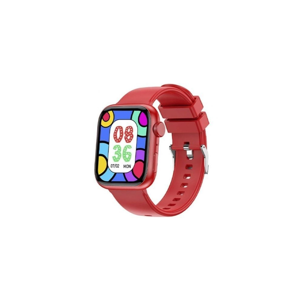 Smartwatch Forever IGo Watch 3 JW-500/ Notificaciones/ Frecuencia Cardíaca/ Rojo | Smartwatch