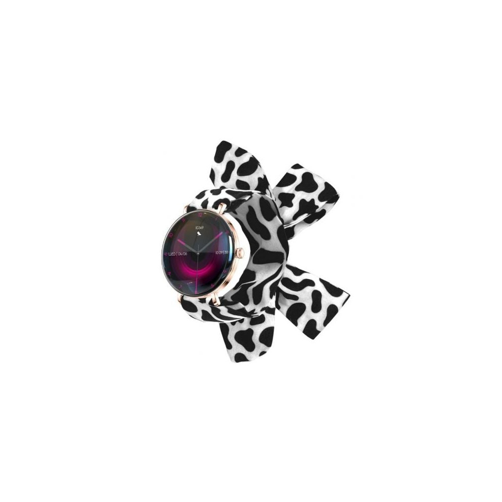 Forever Smartwatch Lucca SB-370/ Notificaciones/ Frecuencia Cardiaca/ Oro Rosa/ Incluye Correa Moteada | Smartwatch