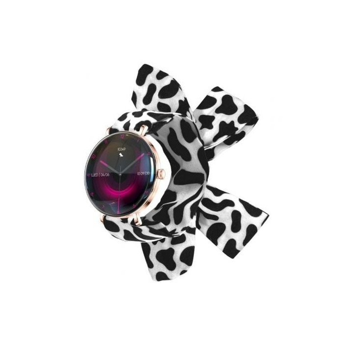 Forever Smartwatch Lucca SB-370/ Notificaciones/ Frecuencia Cardiaca/ Oro Rosa/ Incluye Correa Moteada | Smartwatch