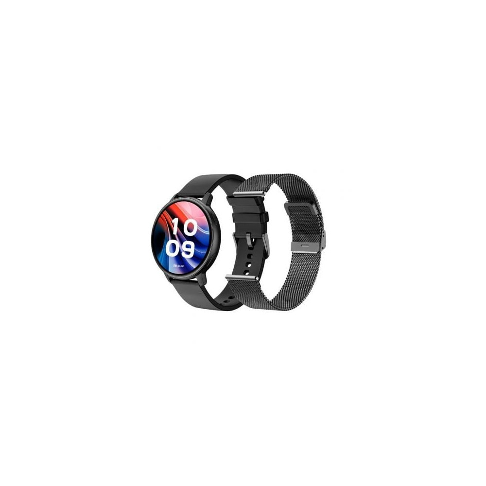 Smartwatch SPC Smartee Duo Classic 9652N/ Notificaciones/ Frecuencia Cardíaca/ Negro/ Incluye Correa Extra | Smartwatch