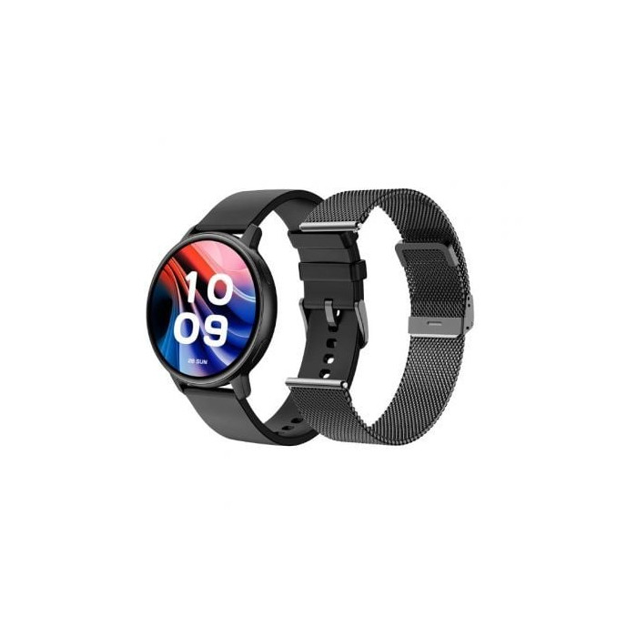 Smartwatch SPC Smartee Duo Classic 9652N/ Notificaciones/ Frecuencia Cardíaca/ Negro/ Incluye Correa Extra | Smartwatch
