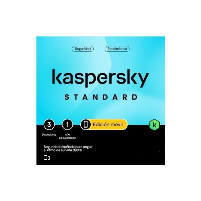 Kaspersky Standard Mobile para Android/ 3 Dispositivos/ 1 Año | Antivirus