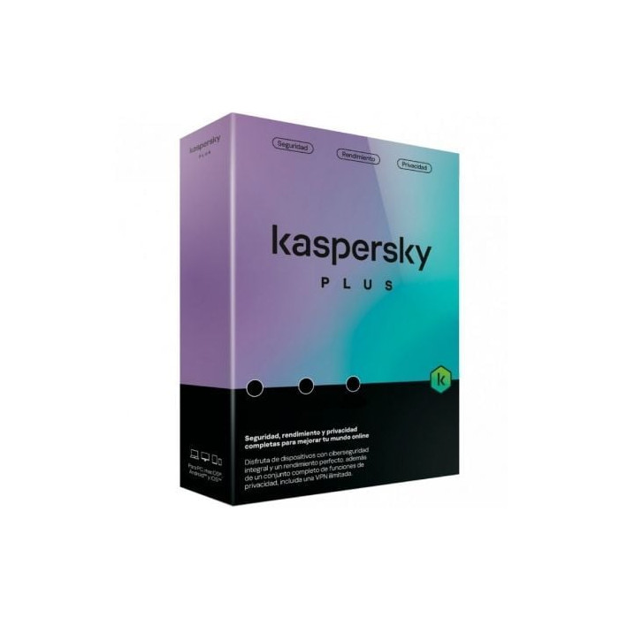 Antivirus Kaspersky Plus/ 3 Dispositivos/ 1 Año | Antivirus