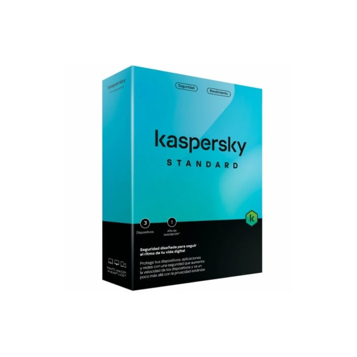 Antivirus Kaspersky Standard/ 3 Dispositivos/ 1 Año | Antivirus