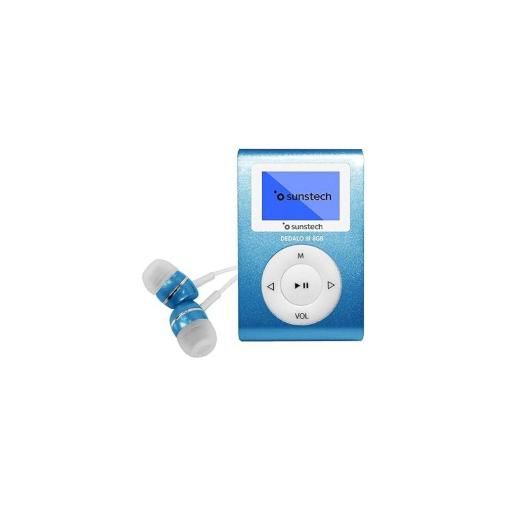 Reproductor MP3 Sunstech Dedalo III/ 8GB/ Radio FM/ Azul | MP3