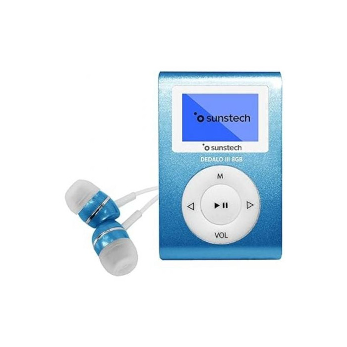 Reproductor MP3 Sunstech Dedalo III/ 8GB/ Radio FM/ Azul | MP3