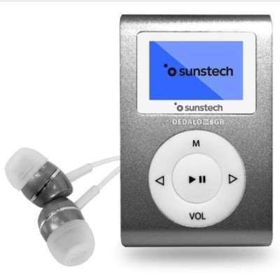 Reproductor MP3 Sunstech Dedalo III/ 8GB/ Radio FM/ Gris | MP3