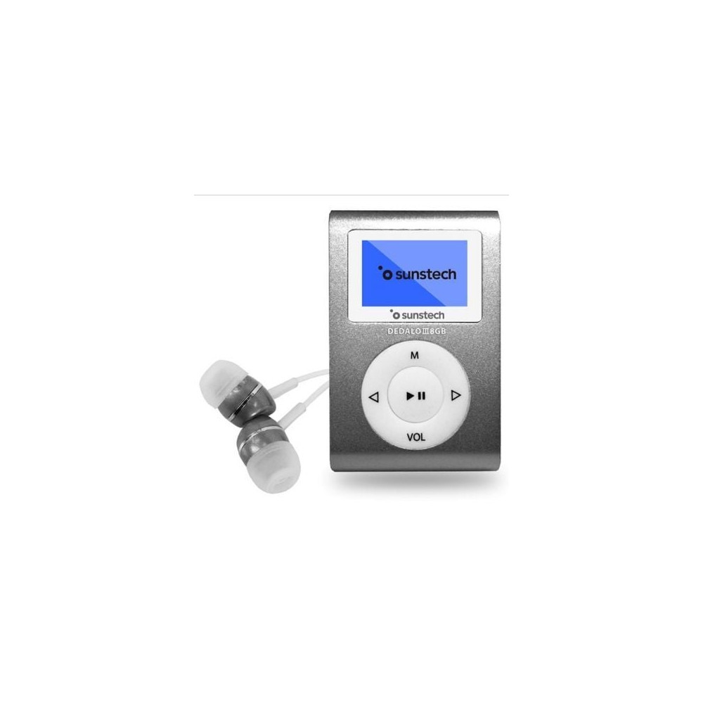 Reproductor MP3 Sunstech Dedalo III/ 8GB/ Radio FM/ Gris | MP3