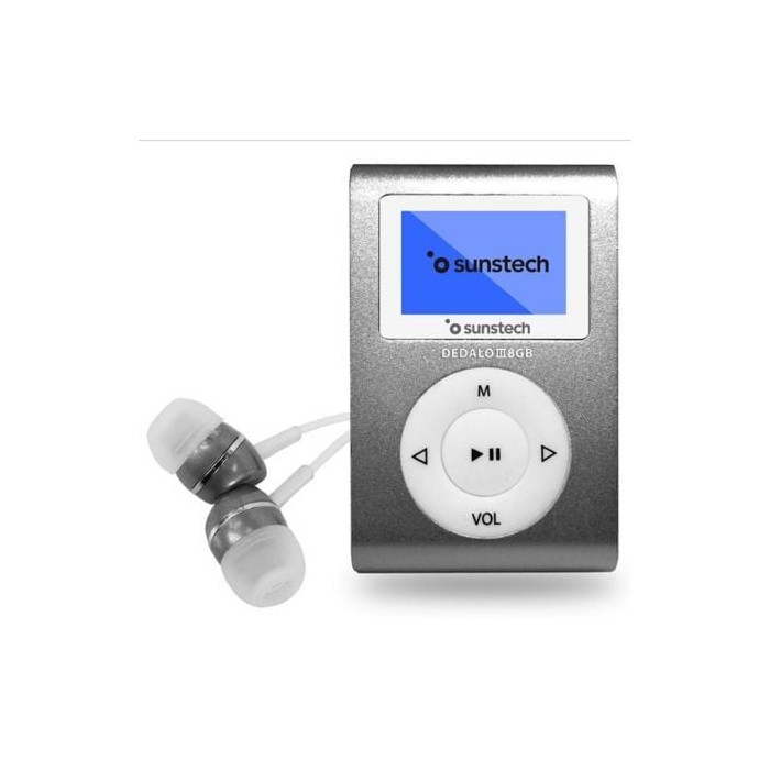 Reproductor MP3 Sunstech Dedalo III/ 8GB/ Radio FM/ Gris | MP3