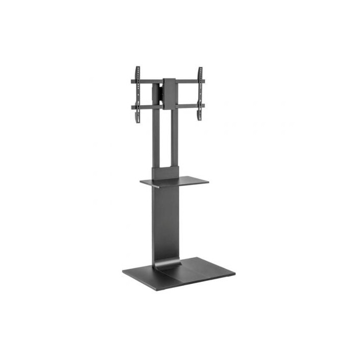 Soporte de Suelo Inclinable/ Giratorio con Bandeja DVD Aisens FT86TSE-399 para TV de 37-86'/ hasta 50kg | Soportes