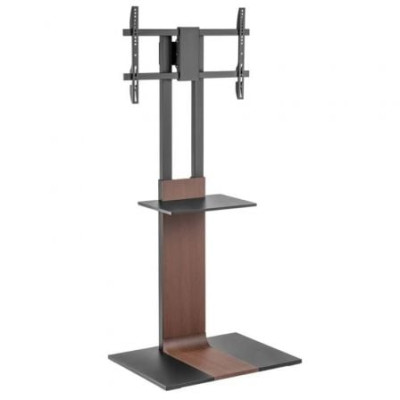 Soporte de Suelo Inclinable/ Giratorio con Bandeja DVD Aisens FT86TSE-401 para TV de 37-86'/ hasta 50kg | Soportes