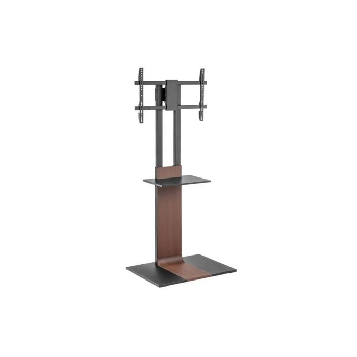 Soporte de Suelo Inclinable/ Giratorio con Bandeja DVD Aisens FT86TSE-401 para TV de 37-86'/ hasta 50kg | Soportes