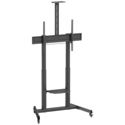 Soporte de Suelo Inclinable con Ruedas y Manivela Aisens FT100TE-403 para TV 60-100'/ hasta 100kg | Soportes