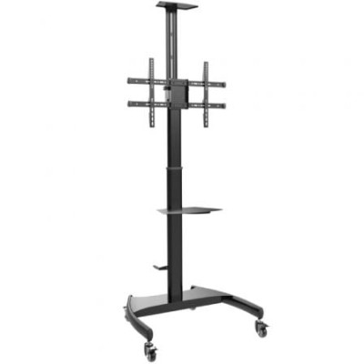 Soporte de Suelo Inclinable/ Giratorio con Ruedas y Manivela Aisens FT70TE-169 para TV 37-70'/ hasta 50kg | Soportes