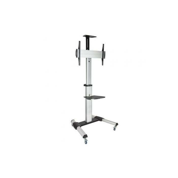 Soporte de Suelo Inclinable/ Ajustable con Ruedas TooQ FS1870M-B para TV de 37-70'/ hasta 50kg | Soportes
