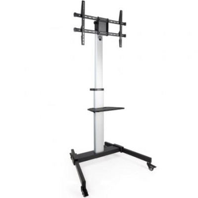 Soporte de Suelo Inclinable/ Ajustable con Ruedas TooQ FS1886M-B para TV de 37-86'/ hasta 50kg | Soportes