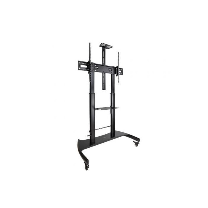 Soporte de Suelo con Ruedas Inclinable/ Nivelable TooQ FS20404HM-B para TV de 60-100'/ hasta 100kg | Soportes
