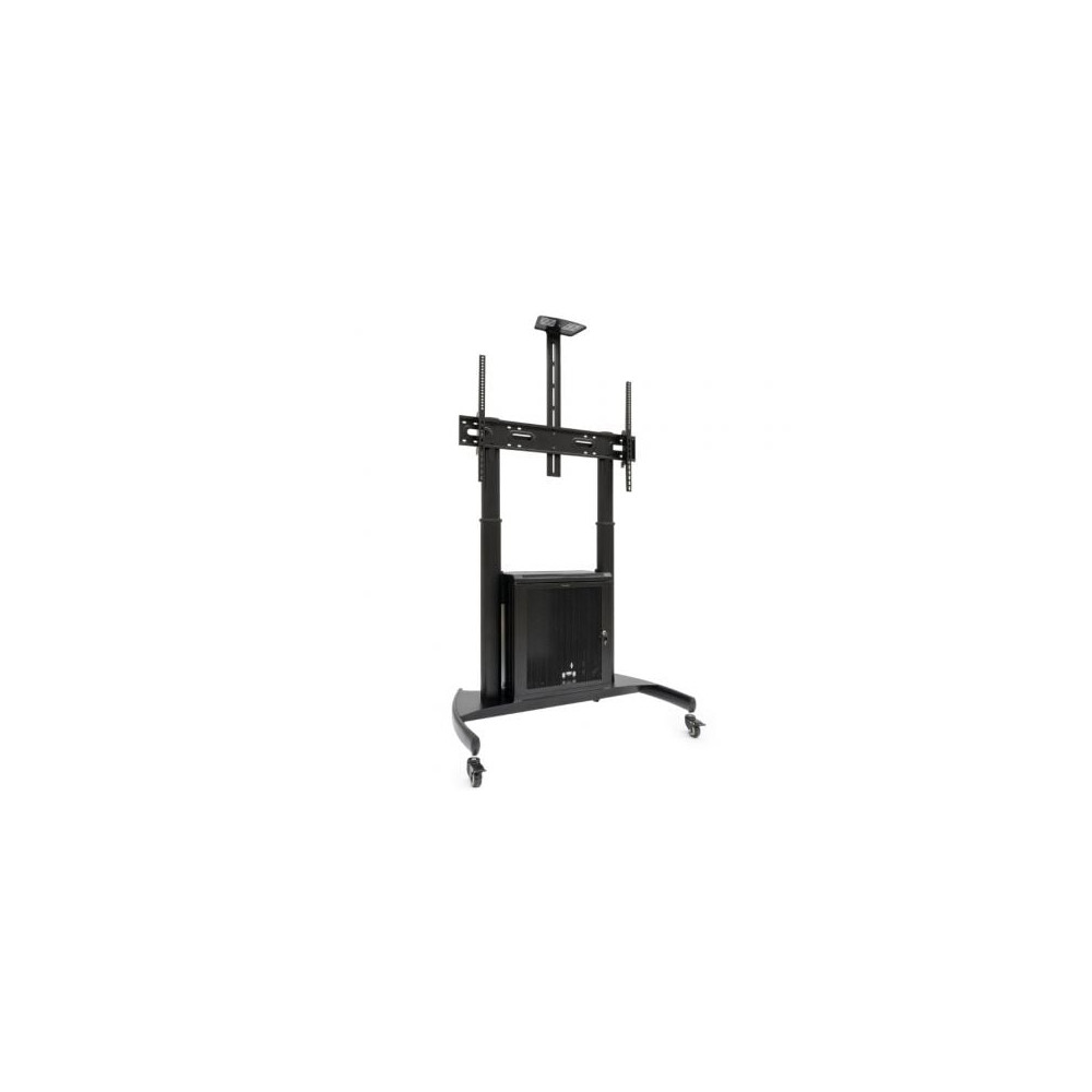 Soporte de Suelo Inclinable con Ruedas TooQ Narnia FS20500M-B para TV de 60-100'/ hasta 100kg | Soportes