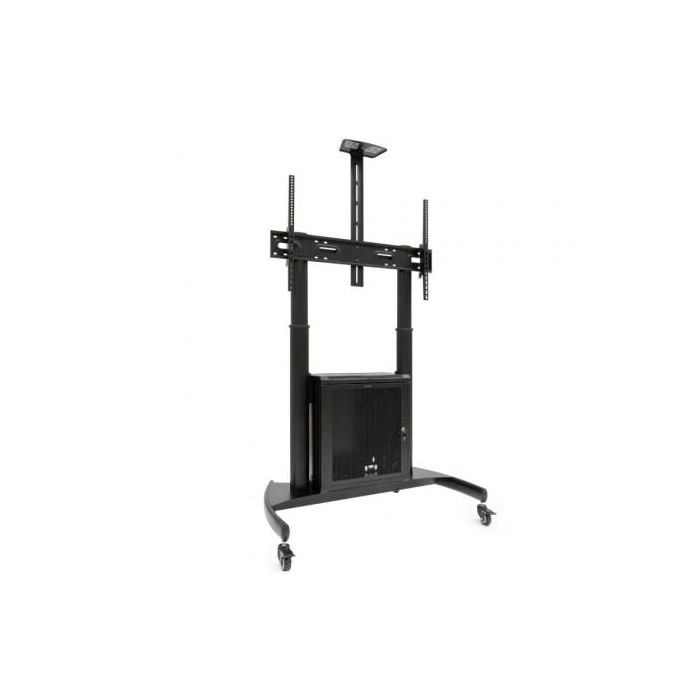 Soporte de Suelo Inclinable con Ruedas TooQ Narnia FS20500M-B para TV de 60-100'/ hasta 100kg | Soportes