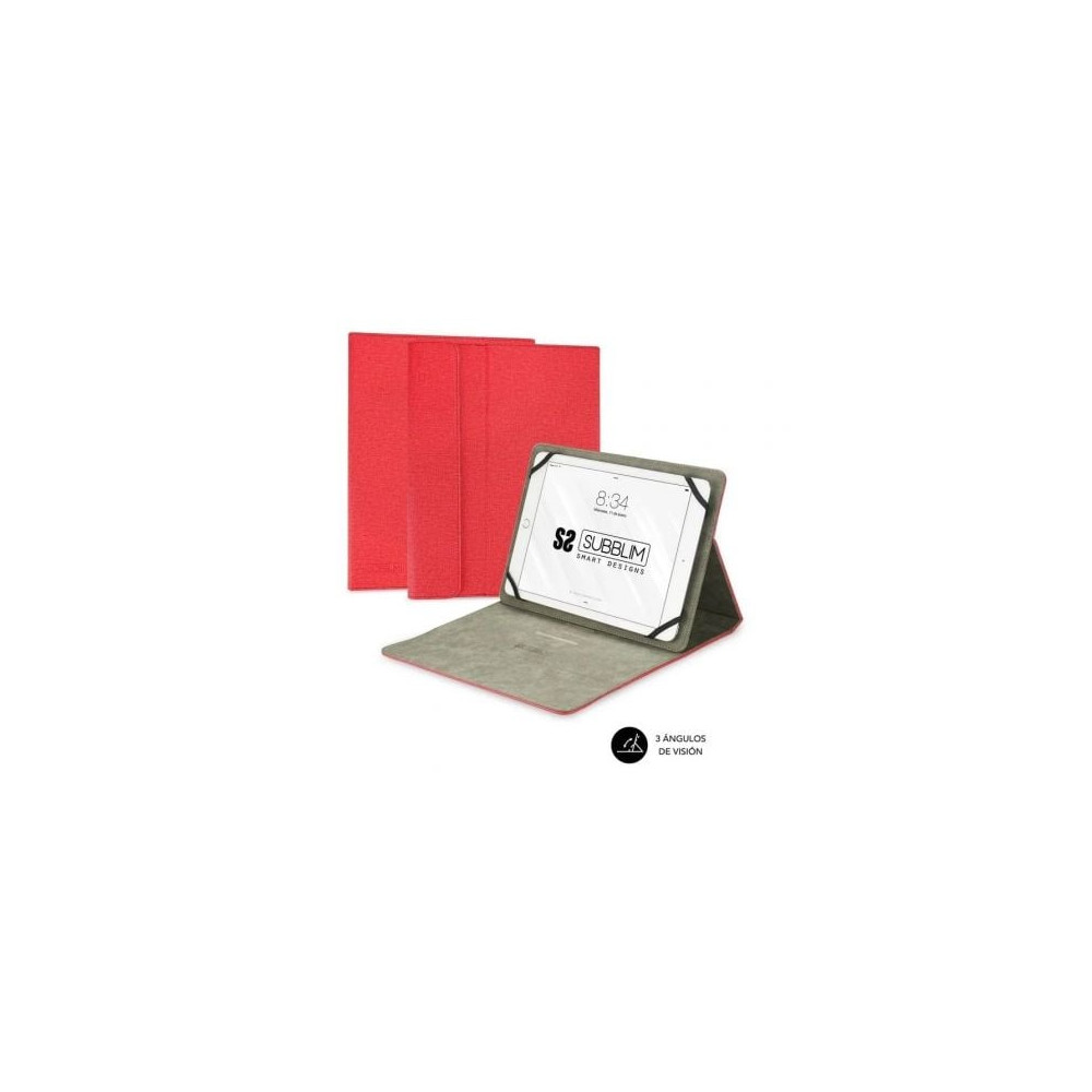 Funda Subblim Clever Stand para Tablets de 9.6'-11'/ Roja | Fundas