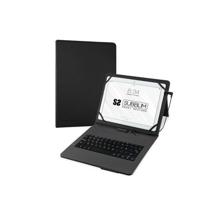 Funda con Teclado Subblim Keytab Pro USB para Tablets de 10.1'-11'/ Negra | Fundas