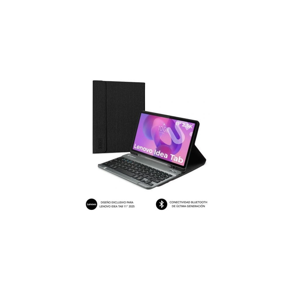 Funda con Teclado Subblim Keytab Pro BT Lenovo Idea Tab 11' 2025/ Negra | Fundas