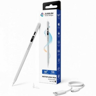 Lápiz Electrónico Subblim NoteFlow Pen para iPad/ Blanco | Lápices