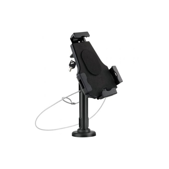 Soporte de Mesa/Pared para Smartphone/Tablet TooQ TQTDS0812/ Antirrobo/ Negro | Soportes