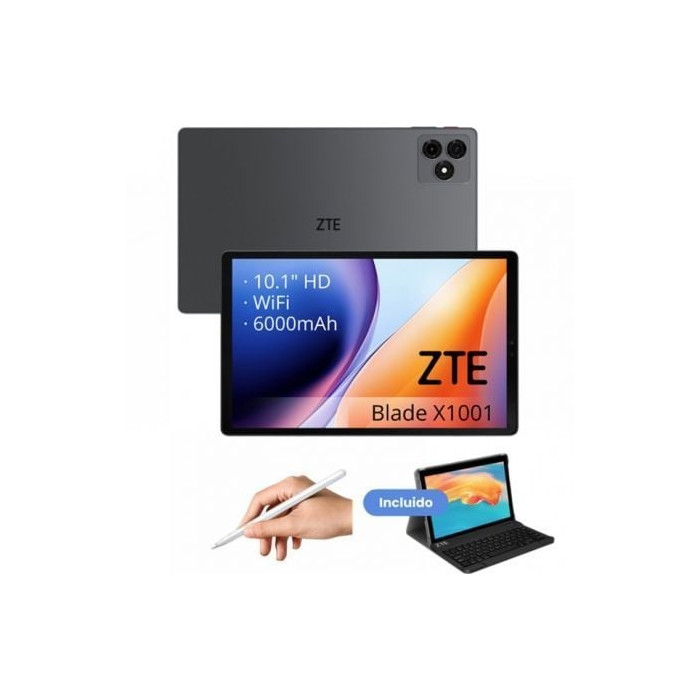 Tablet ZTE Tab Blade X1001W 10.1'/ 4GB/ 128GB/ Octacore/ Gris/ Incluye Teclado y Stylus Pen | Tablets