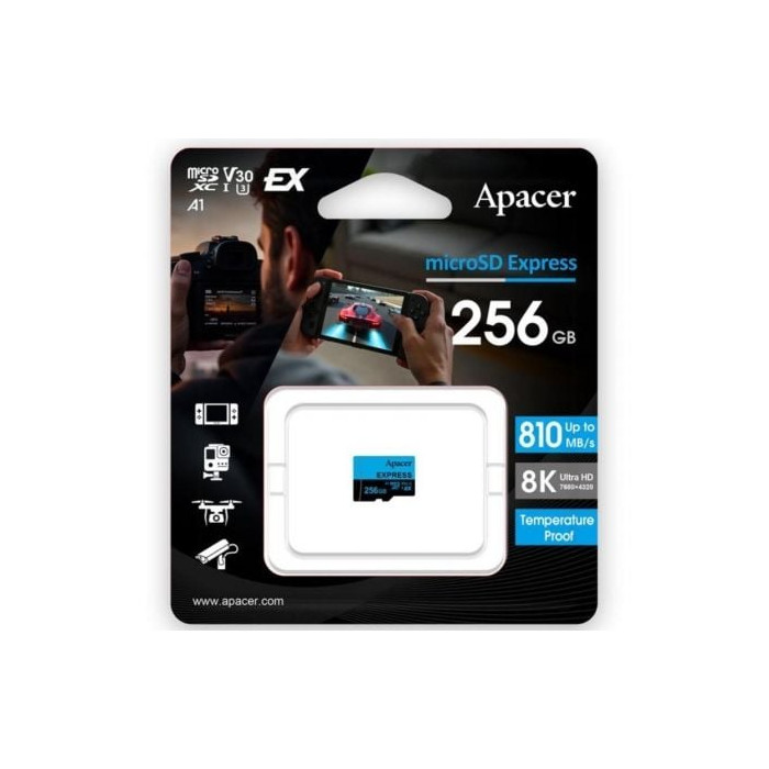 Tarjeta de Memoria Apacer 256GB UHS-I/ Clase 10/ 810MBs | Tarjetas de Memoria