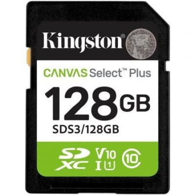 Tarjeta de Memoria Kingston CANVAS Select Plus 128GB SD XC/ Clase 10/ 150MBs | Tarjetas de Memoria