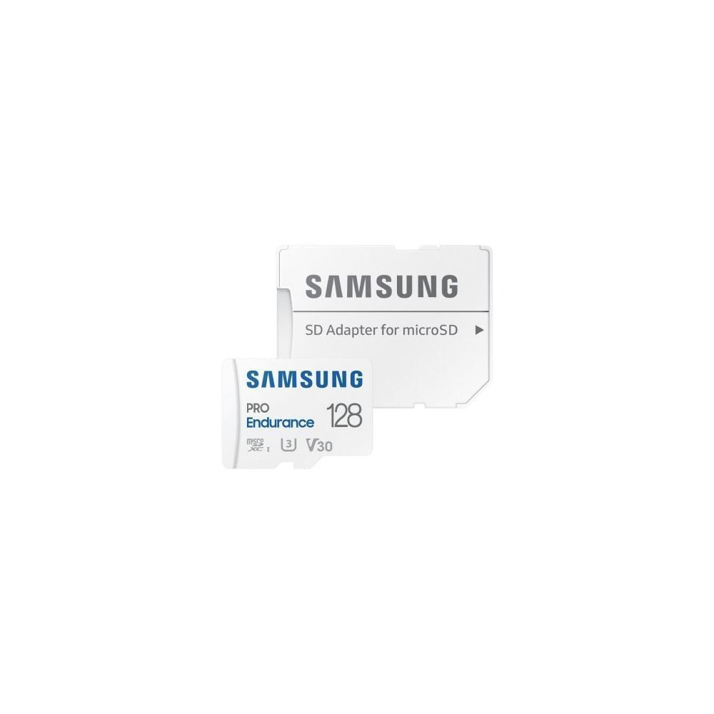 Tarjeta de Memoria Samsung Pro Endurance 128GB microSD XC con Adaptador/ Clase 10/ 100MBs | Tarjetas de Memoria
