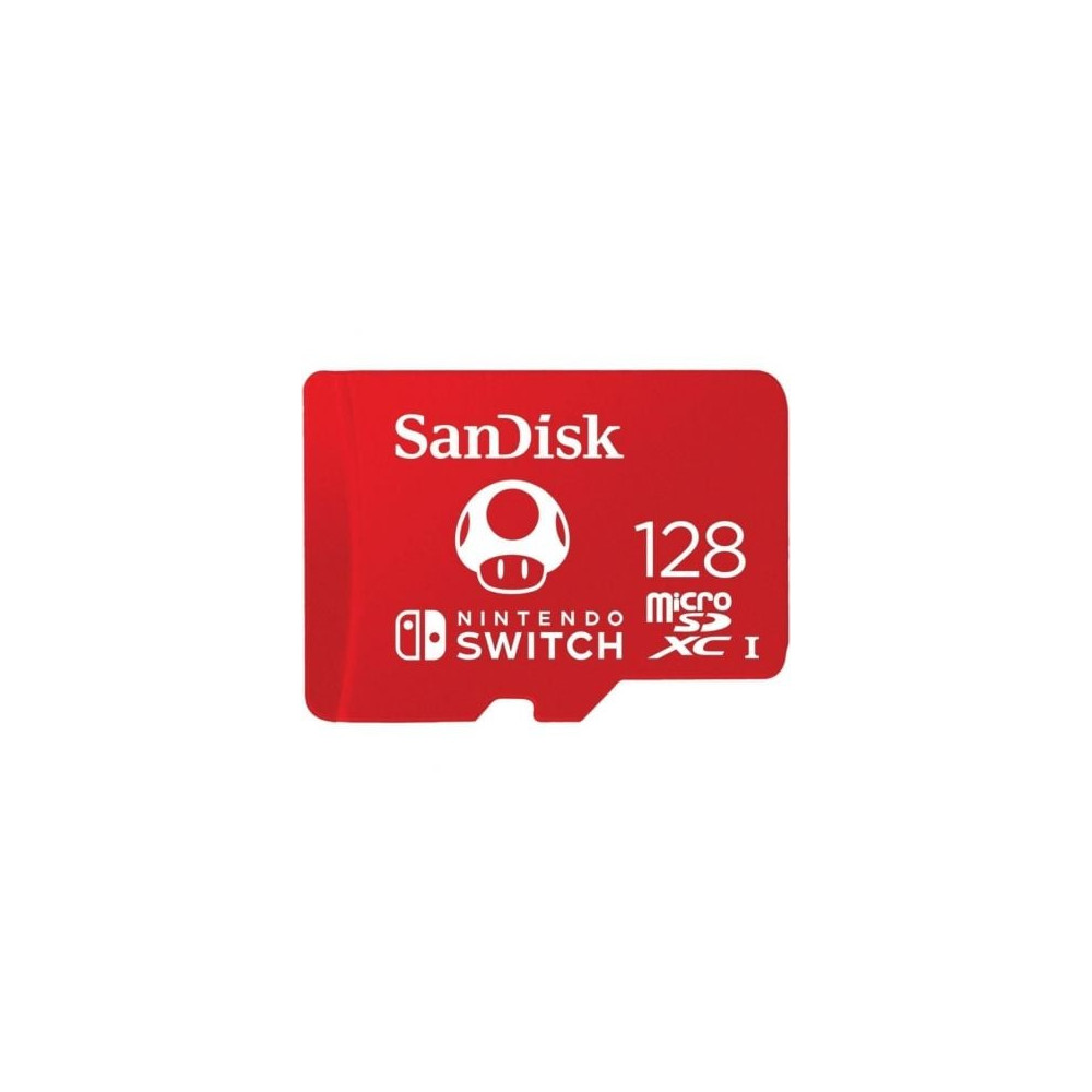 Tarjeta de Memoria SanDisk Nintendo Switch 128GB microSD XC UHS-I/ Clase 10/ 100MBs | Tarjetas de Memoria